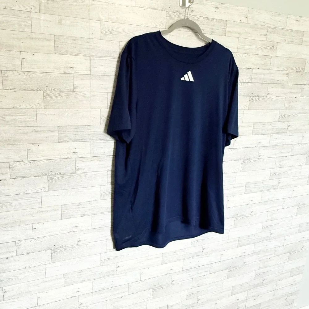 Adidas Navy Blue T Shirt XL Mens Active Power‎ to Change Lives Graphic Print